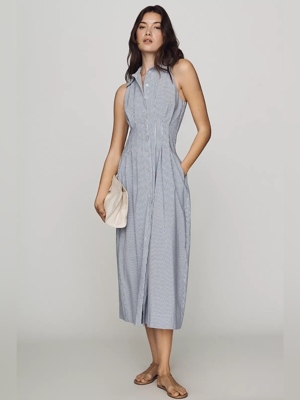 Anthropologie Tobie Sleeveless Shirtdress by Exquise